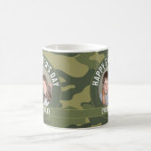 Happy Vatertag - Foto Camouflage Green Kaffeetasse (Mittel)