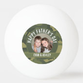 Happy Vatertag - Foto Camouflage Green Tischtennisball (Vorderseite)