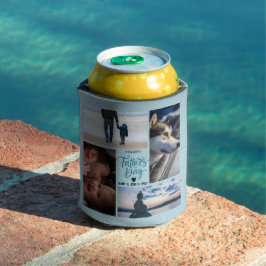 Happy Vatertag Foto Collage Individuelle Namen Dosenkühler