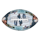 Happy Vatertag Foto Collage Individuelle Namen Football (Vorderseite)