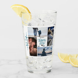 Happy Vatertag Foto Collage Individuelle Namen Glas