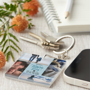 Happy Vatertag Foto Collage Individuelle Namen Schlüsselanhänger