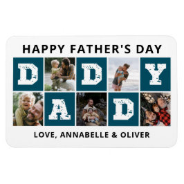 Happy Vatertag Foto Collage Magnet
