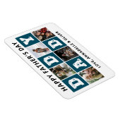 Happy Vatertag Foto Collage Magnet (Rechte Seite)