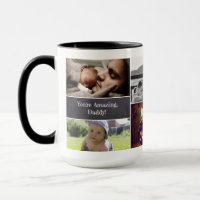 Happy Vatertag Foto Collage Personalisiert