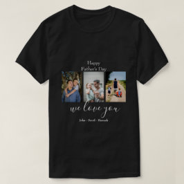 Happy Vatertag Foto Collage T - Shirt