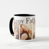 Happy Vatertag Foto Collage Tasse (Vorderseite Links)