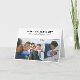 Happy Vatertag Foto Collage Urlaub Gruß Karte