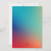 Happy Vatertag Foto Funny Gradient Feiertagskarte (Rückseite)