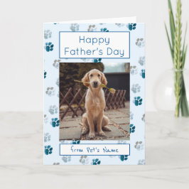 Happy Vatertag Foto Hunde Katze Pet Papa Prints Karte