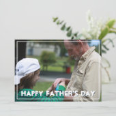 Happy Vatertag Foto Personalisiert Karte (Stehend Vorderseite)
