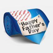 Happy Vatertag Foto Rahmen Krawatte (Gerollt)
