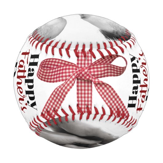 Happy Vatertag Fotos der Familie Baseball (Rückseite)