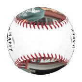 Happy Vatertag Fotos der Familie Baseball (Rückseite)