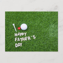 Happy Vatertag für Golfer Postkarte