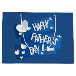 Happy Vatertag - Geschenktasche Groß Große Geschenktüte
