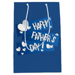 Happy Vatertag - Geschenktasche Mittel Mittlere Geschenktüte