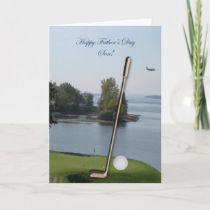 Happy Vatertag Golf Son Card - Maßgeschneidert Karte