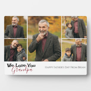 Happy Vatertag, Großvater Fünf Foto Fotoplatte
