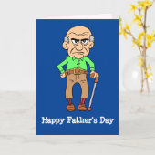 Happy Vatertag Grumpy Alte Furz Karte (Gelbe Blume)