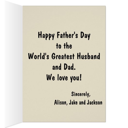 Happy Vatertag Holz Hintergrund (Innen (Rechts))