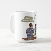 Happy Vatertag Kaffee Tasse (Vorderseite Links)