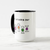 Happy Vatertag Kaffee Tasse (Vorderseite Links)