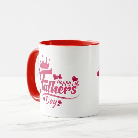 Happy Vatertag Kaffee Tasse (Vorderseite Links)