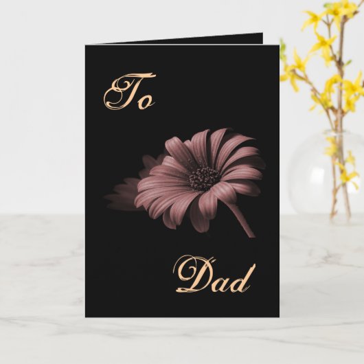 Happy Vatertag Kakao III Karte (Gelbe Blume)