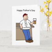 Happy Vatertag Keine Hausarbeit Cartoon Karte (Gelbe Blume)