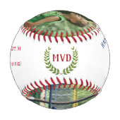 Happy Vatertag Mein Held Foto Baseball (Vorderseite)