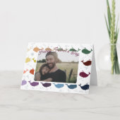 Happy Vatertag Modernes Foto Karte (Vorderseite)