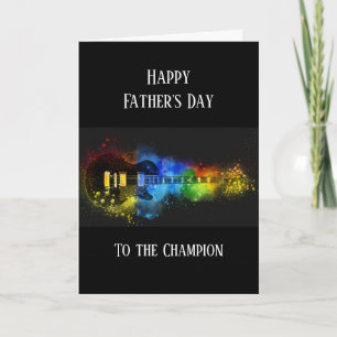 Happy Vatertag Musician Music Gitarre Karte