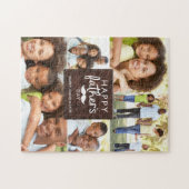Happy Vatertag Mustache Foto Collage Puzzle (Horizontal)