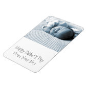Happy Vatertag Neues Baby Custom Foto Magnet (Linke Seite)