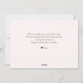 Happy Vatertag, Opa drei Foto Feiertagskarte (Rückseite)