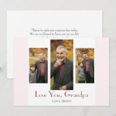 Happy Vatertag, Opa drei Foto Feiertagskarte (Vorne/Hinten)