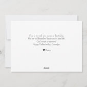 Happy Vatertag, Opa drei Foto Feiertagskarte (Rückseite)