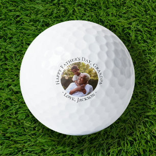 Happy Vatertag Opa Foto Golf Balls Golfball
