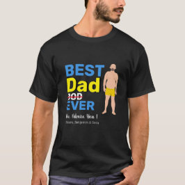 Happy Vatertag Papa verrät personalisierte Namen T-Shirt