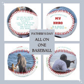 Happy Vatertag Papou Mein Held Baseball