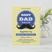 Happy Vatertag Party Einladung (Stehend Vorderseite)