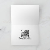 Happy Vatertag Pinselschrift Volles Foto Karte (Innenseite)