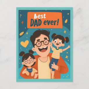 Happy Vatertag Postkarte