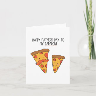 Happy Vatertag Punny Pizza Card für Vater, Papa Karte