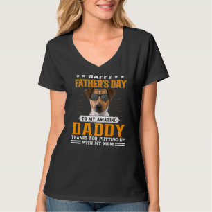 Happy Vatertag Rat Terrier Hund Vater für Männer T-Shirt