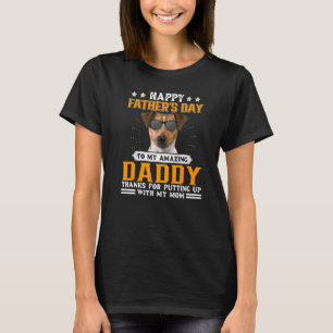 Happy Vatertag Rat Terrier Hund Vater für Männer T-Shirt
