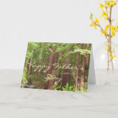 Happy Vatertag Redwood Trees Card Karte (Gelbe Blume)