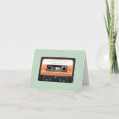 Happy Vatertag Retro-Kassettenband Karte (Vorderseite)