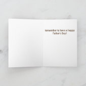 Happy Vatertag Retro Rustikale Vater Spaß Karte (Innenseite)